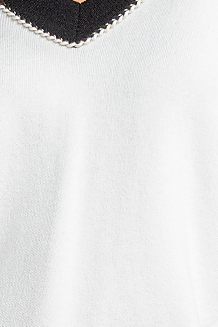 Sueter De Punto Con Escote V