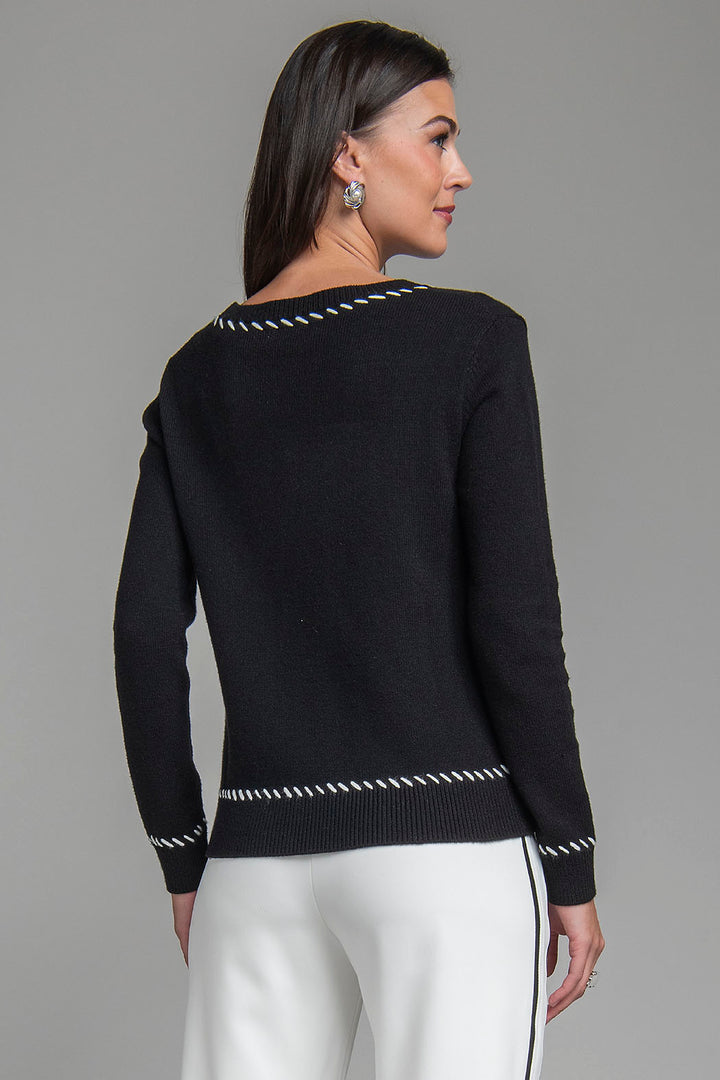 Sueter De Punto Con Cuello Redondo