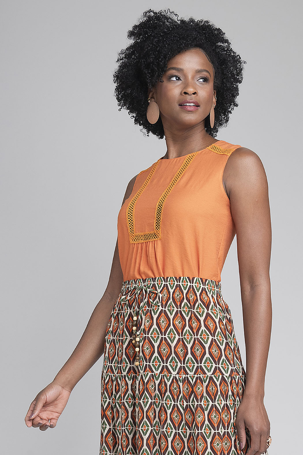 Blusa Lisa Sin Mangas