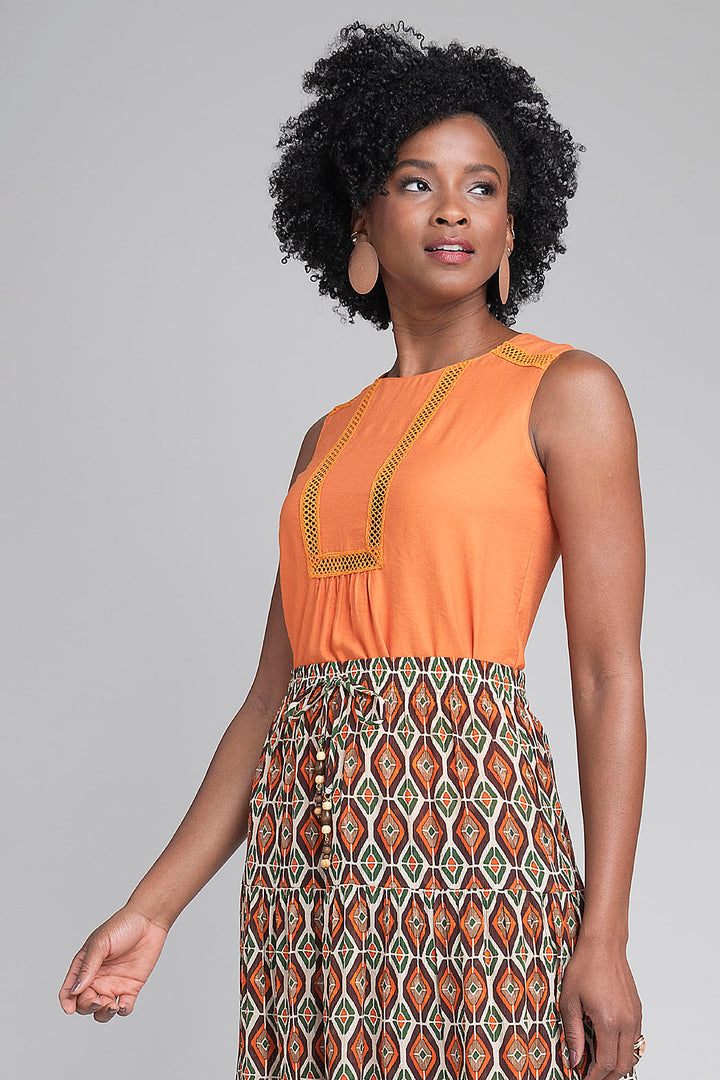 Blusa Lisa Sin Mangas