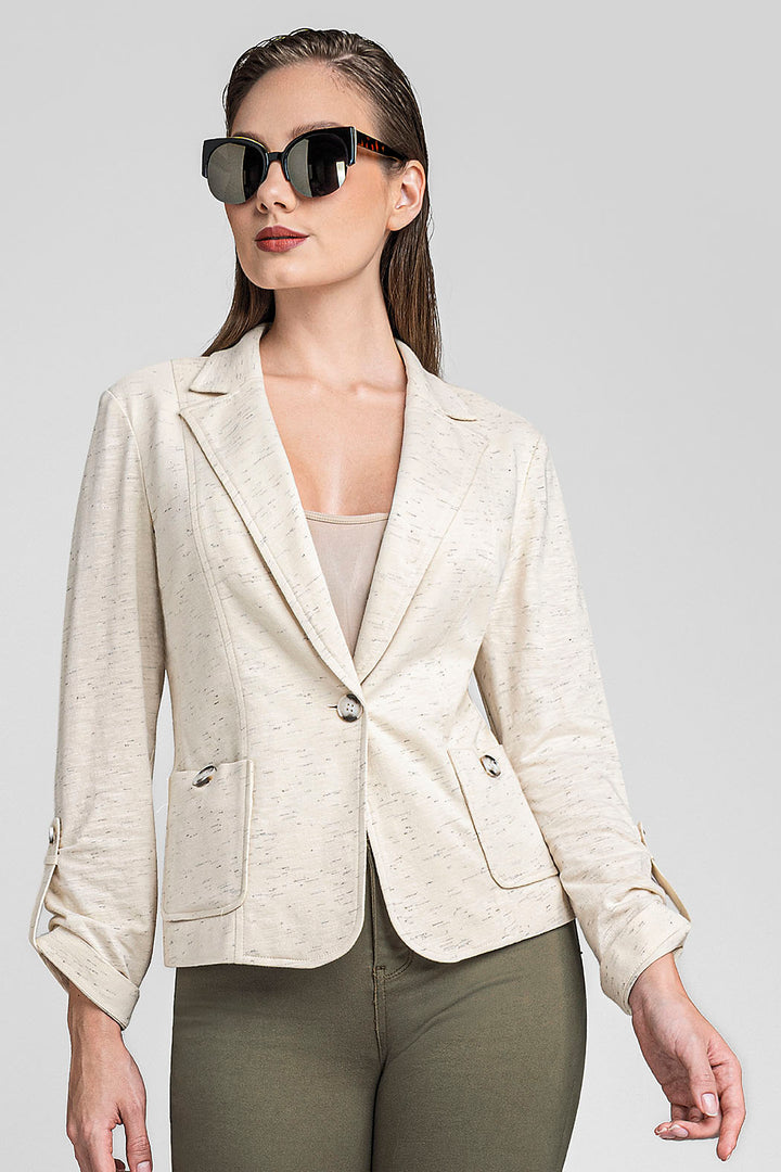 Saco Corto Con Solapa