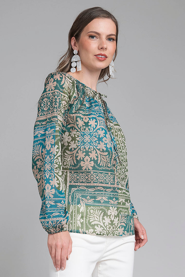 Blusa Estapada Con Manga Larga