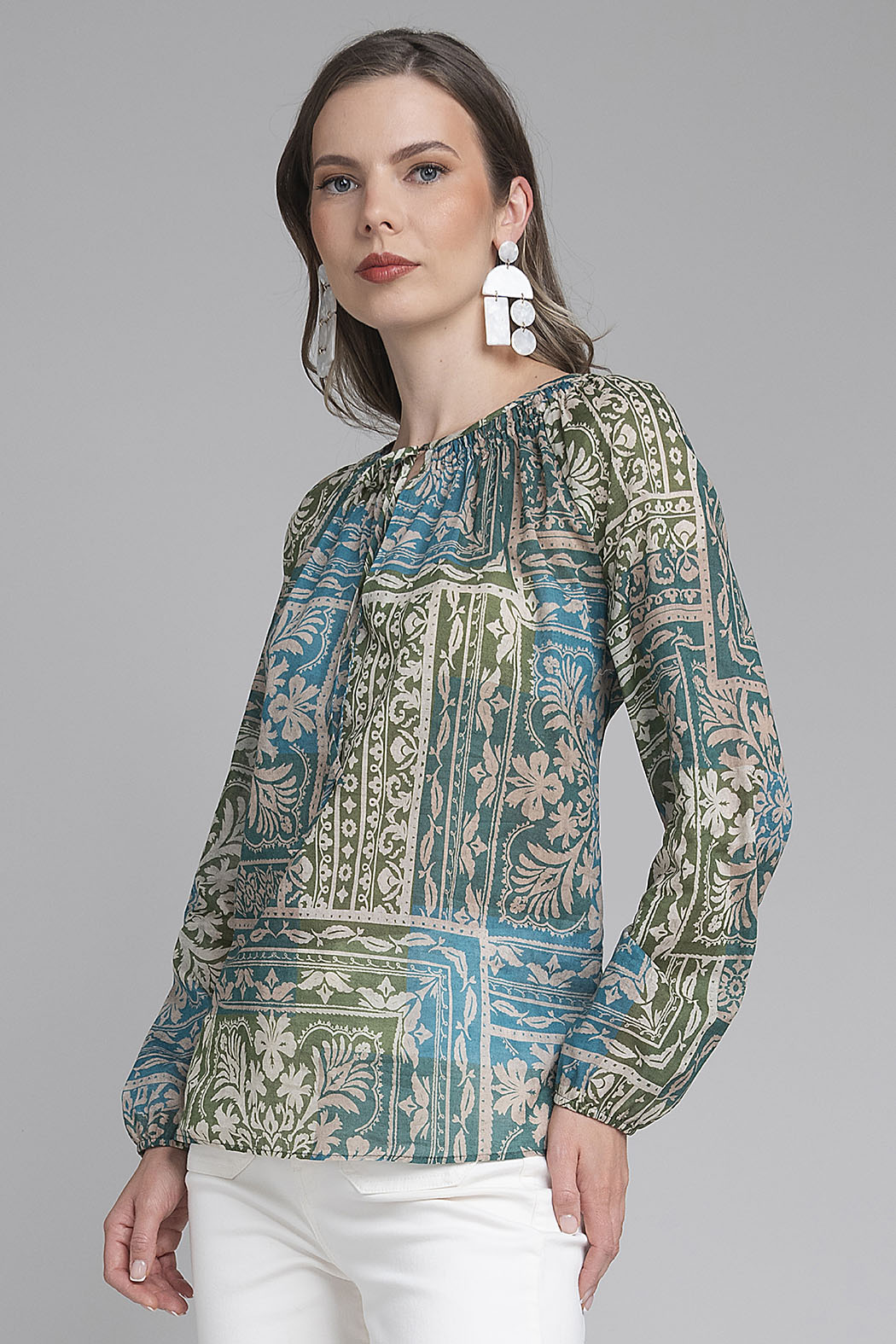 Blusa Estapada Con Manga Larga