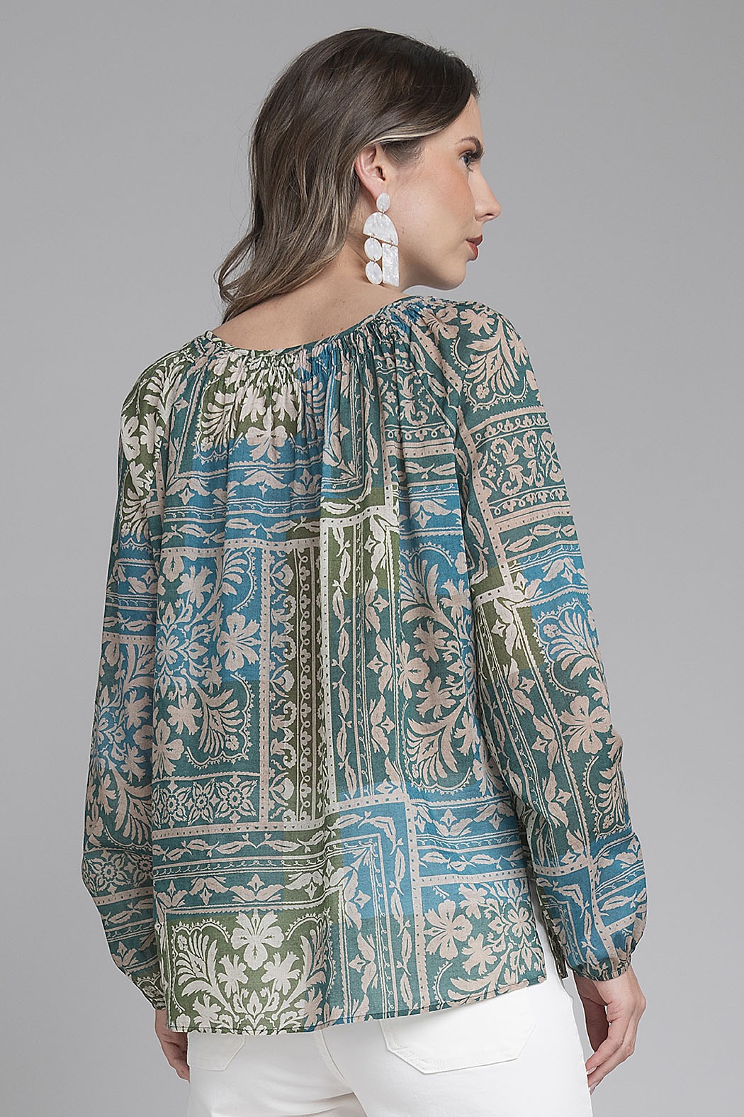 Blusa Estapada Con Manga Larga