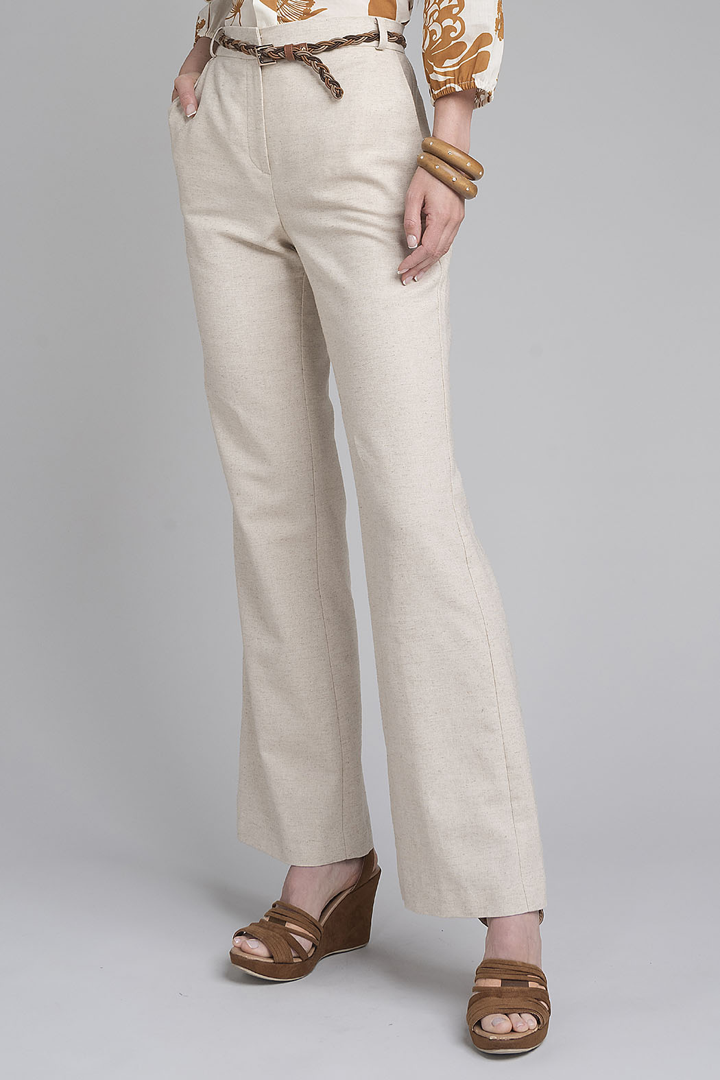 Pantalon Liso Corte Recto