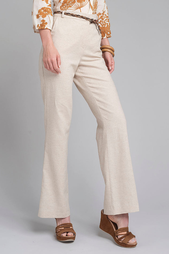 Pantalon Liso Corte Recto