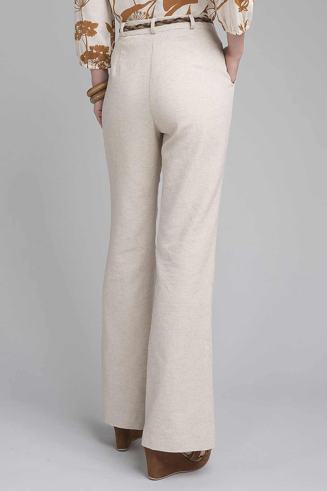 Pantalon Liso Corte Recto
