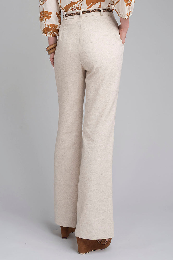Pantalon Liso Corte Recto