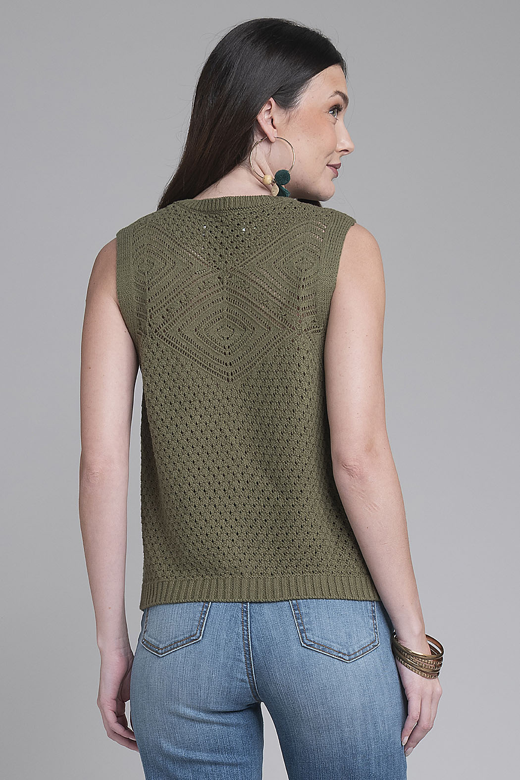 Chaleco De Punto Calado