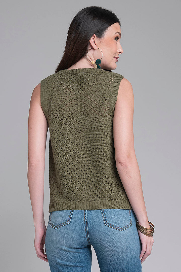 Chaleco De Punto Calado