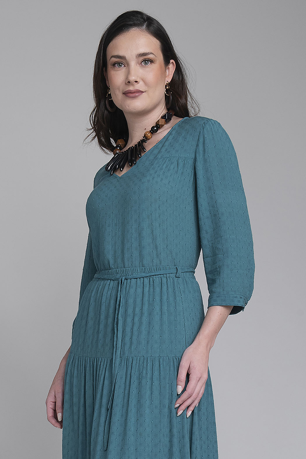 Blusa Lisa De Manga 3/4