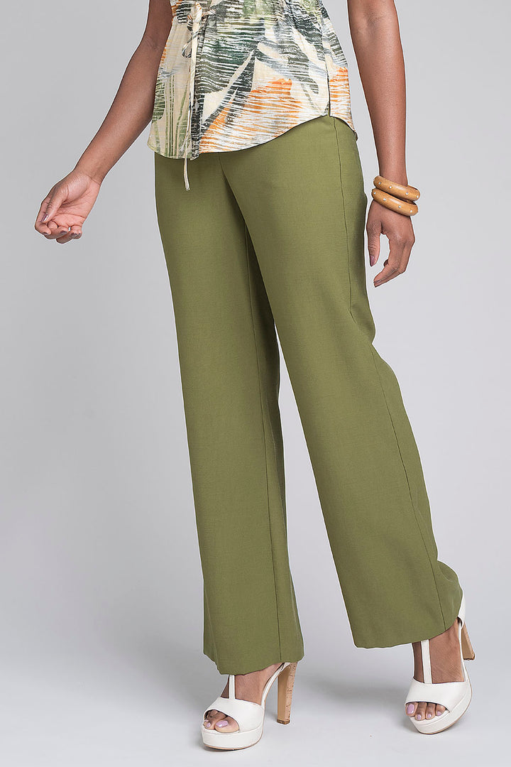 Pantalon Liso Corte Recto