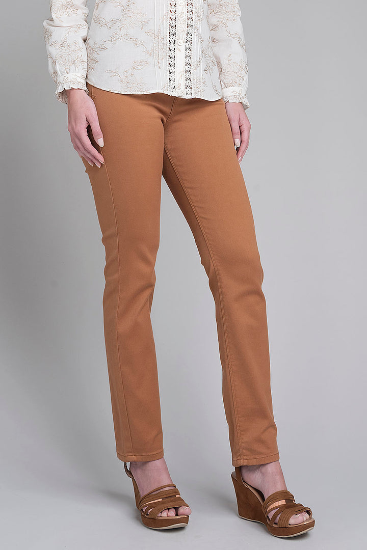 Pantalon Liso Corte Tubo