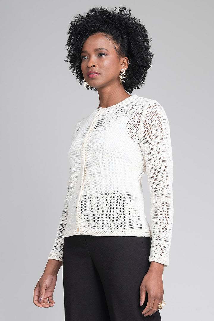 Sueter De Tela Calada Con Botones