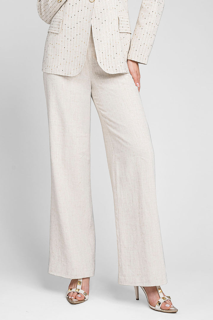 Pantalon Jaspeado Con Cinturon