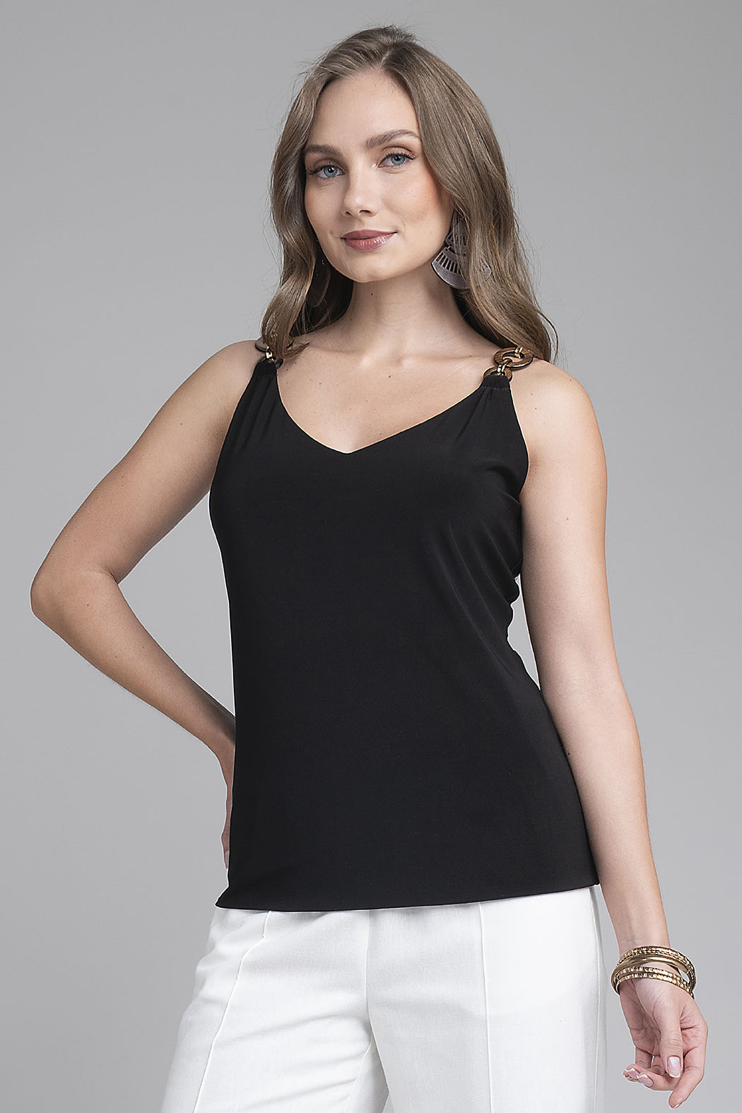 Blusa Lisa Sin Mangas