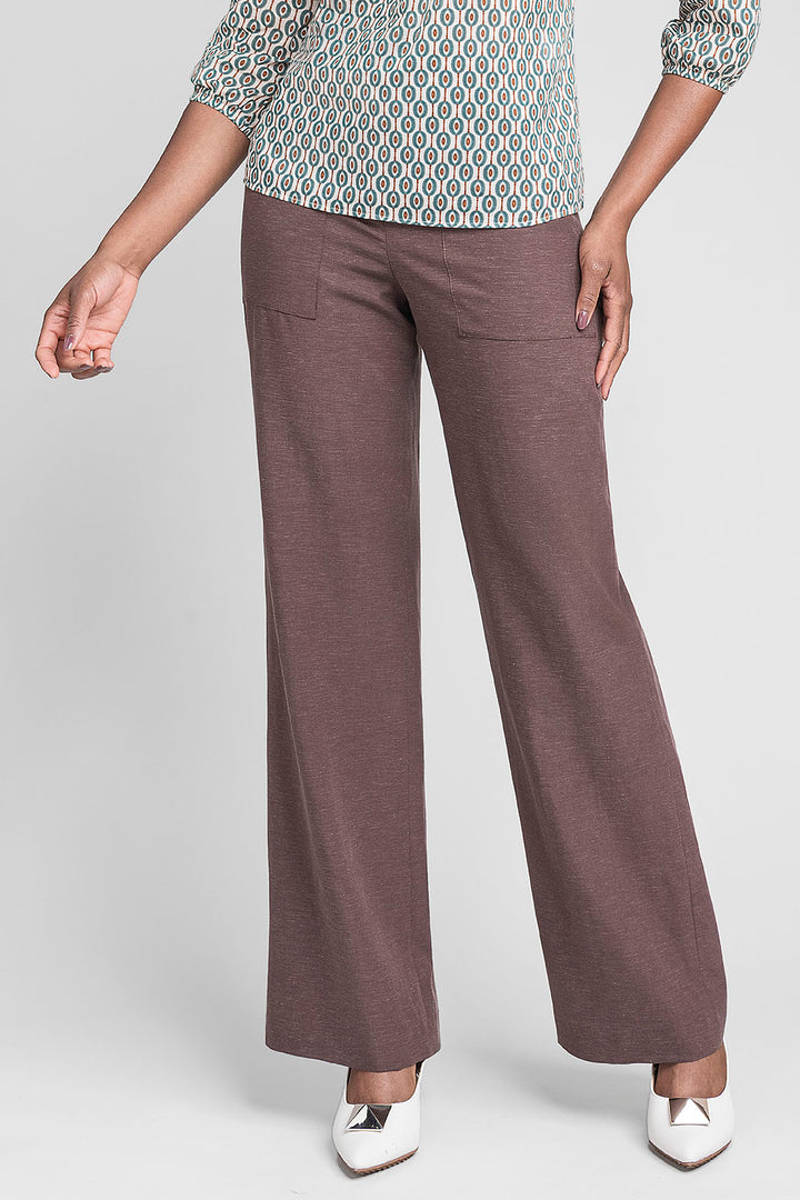 Pantalon Jaspeado Con Bolsas
