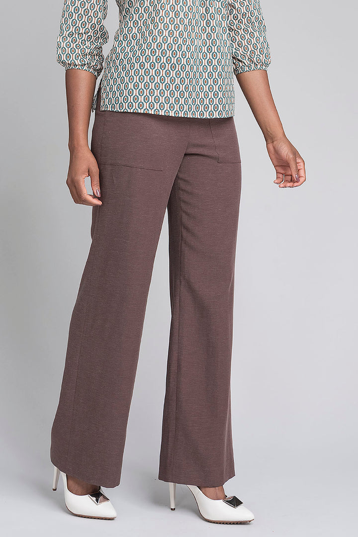 Pantalon Jaspeado Con Bolsas