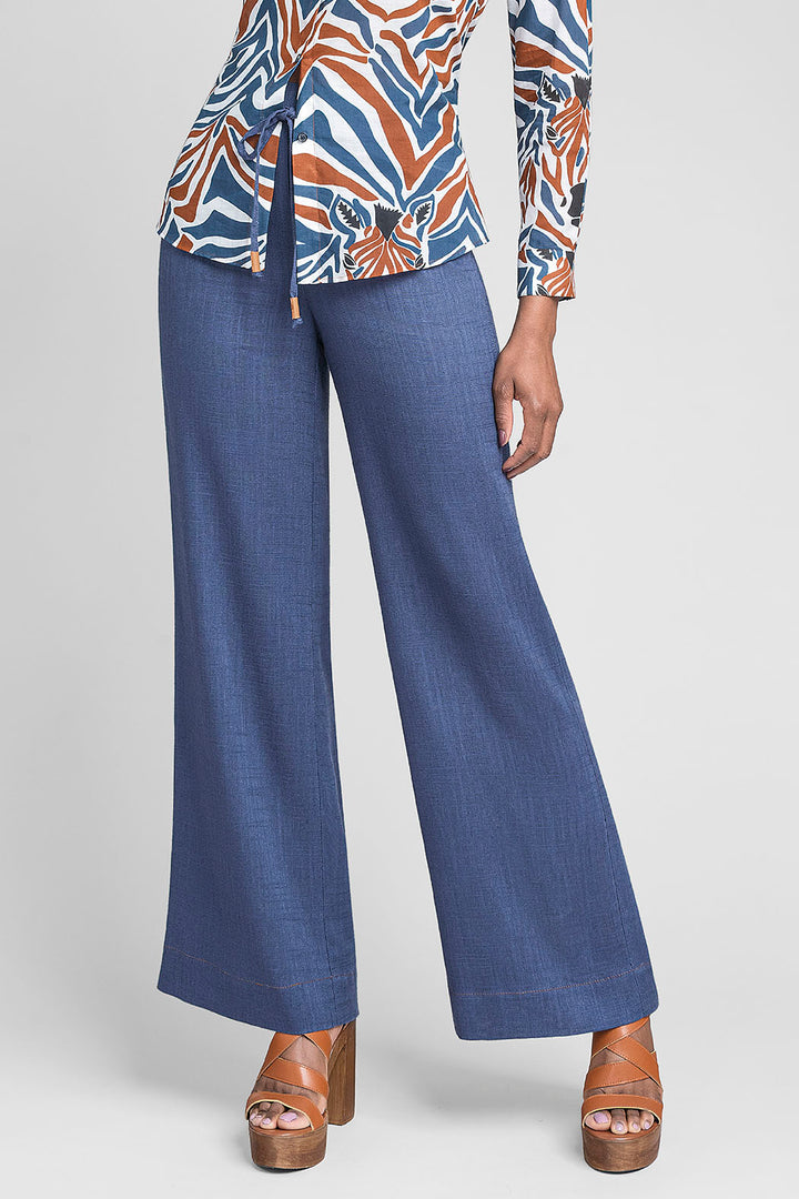 Pantalon Liso Con Resorte En Cintura