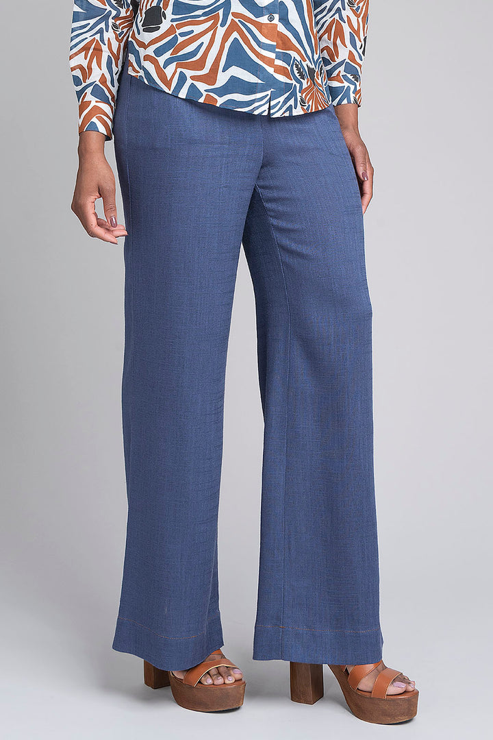 Pantalon Liso Con Resorte En Cintura