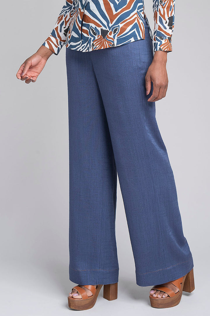 Pantalon Liso Con Resorte En Cintura