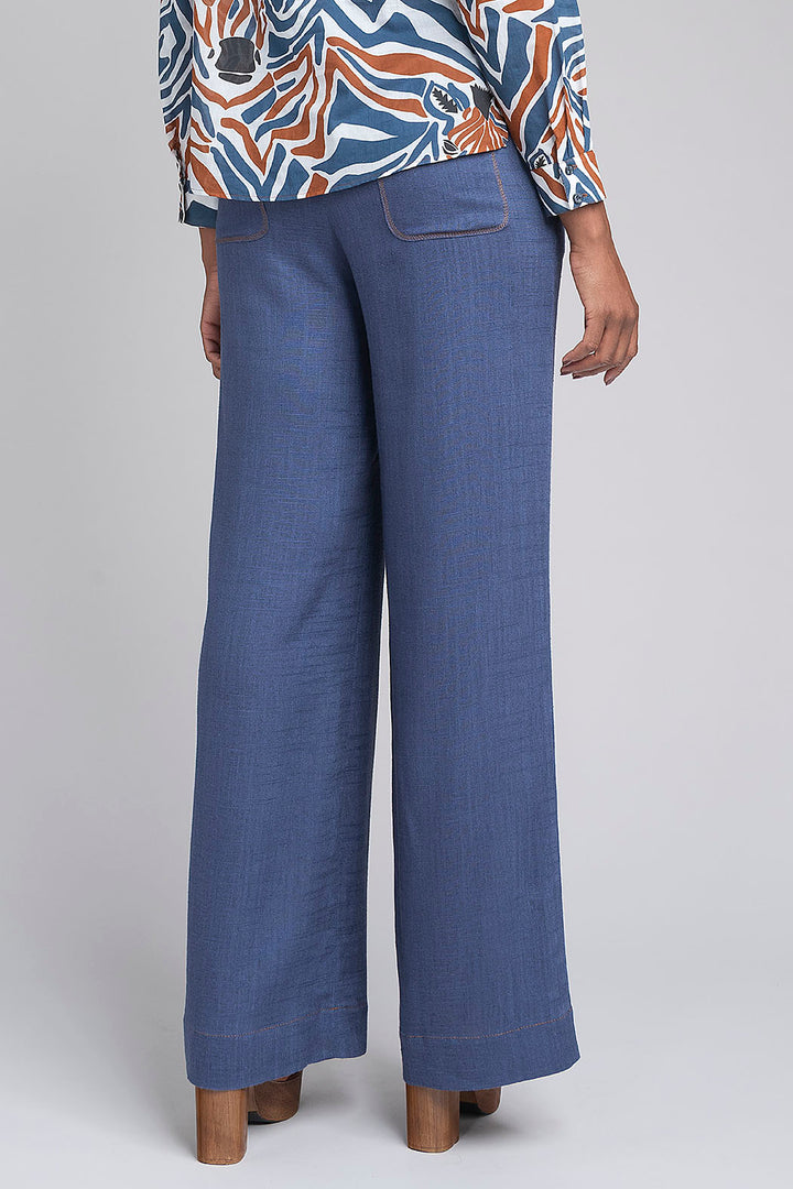 Pantalon Liso Con Resorte En Cintura