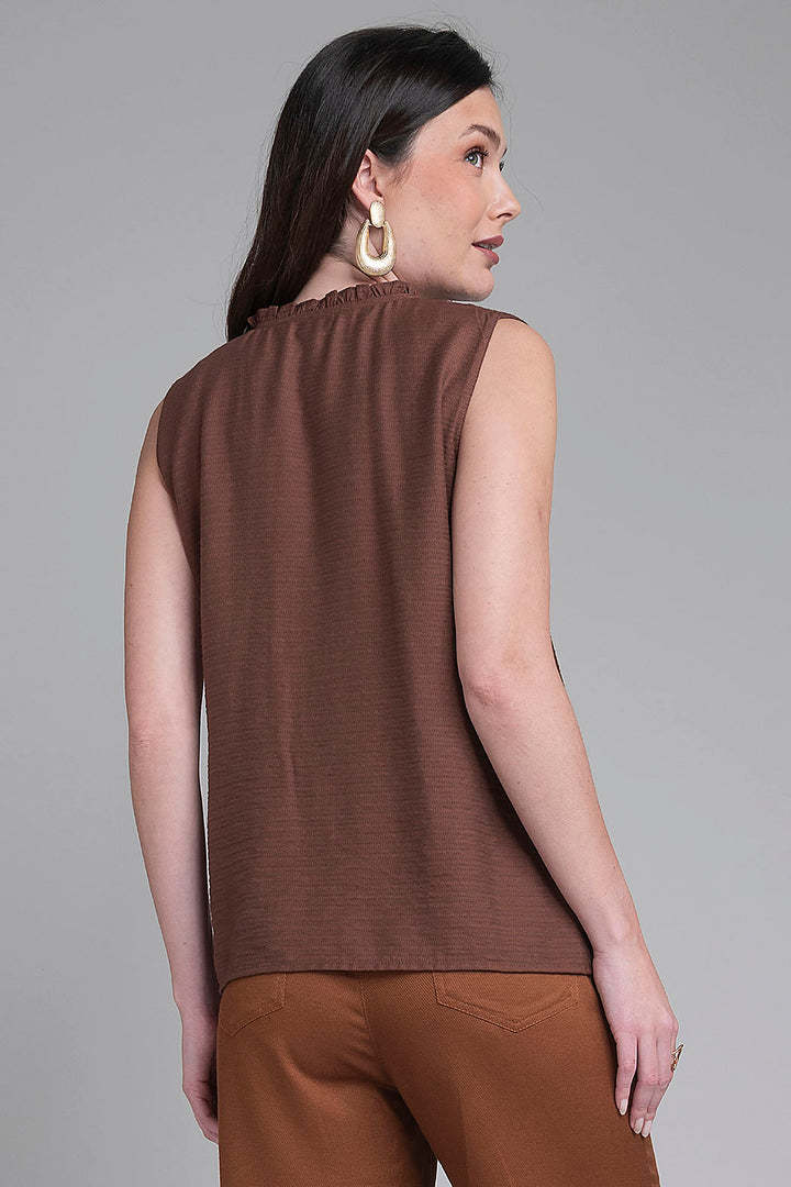 Blusa Lisa Con Encaje
