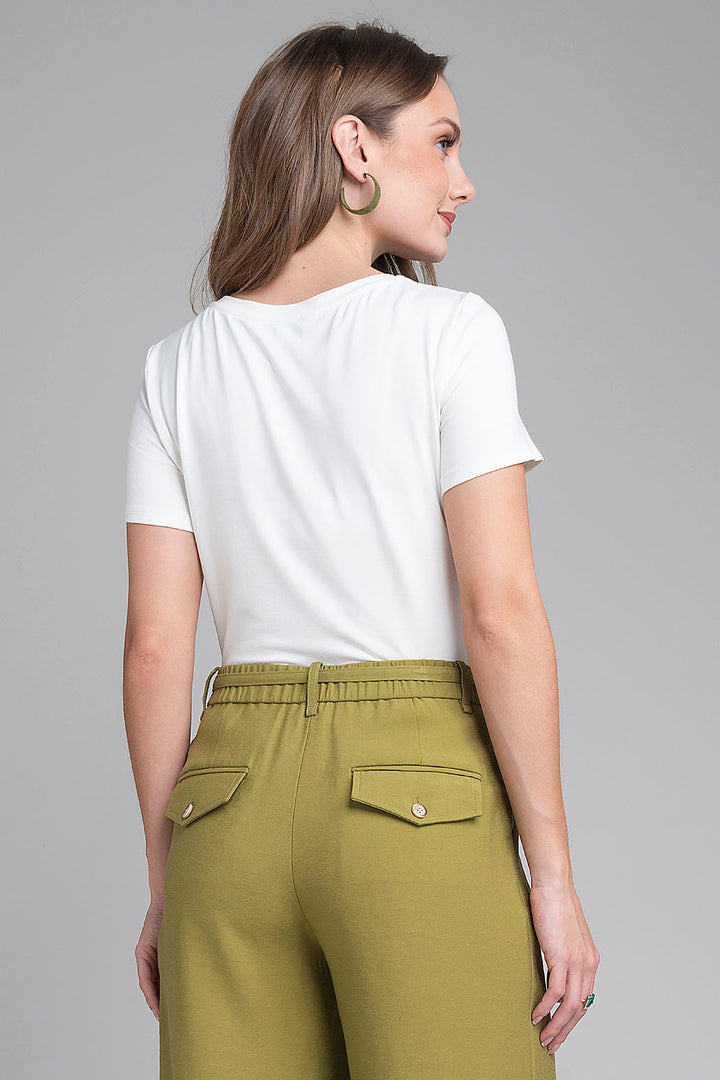 Blusa Con Estampado Al Frente