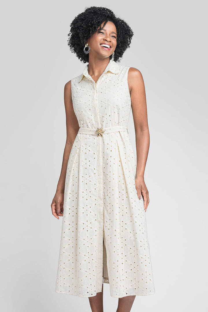 Vestido Largo De Tira Bordada