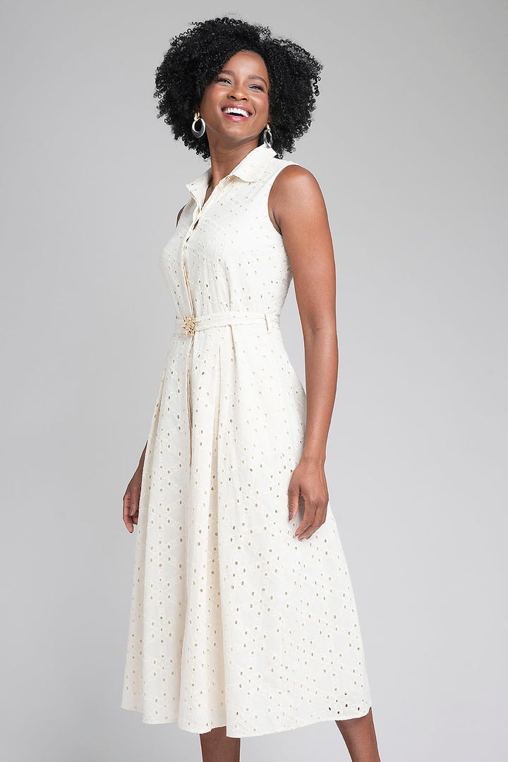 Vestido Largo De Tira Bordada