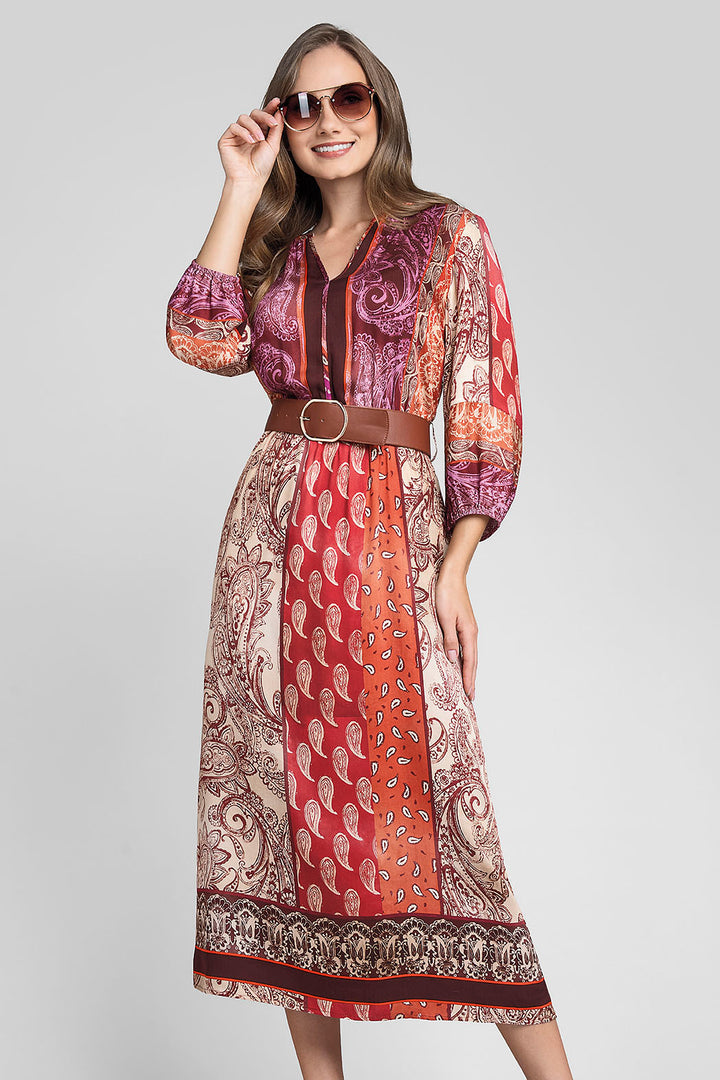 Vestido Largo Estampado