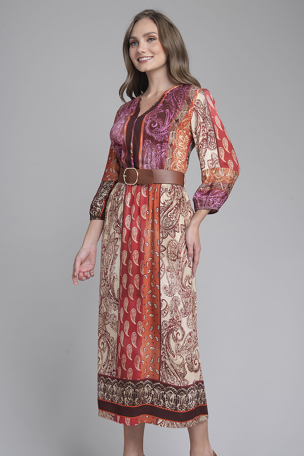 Vestido Largo Estampado