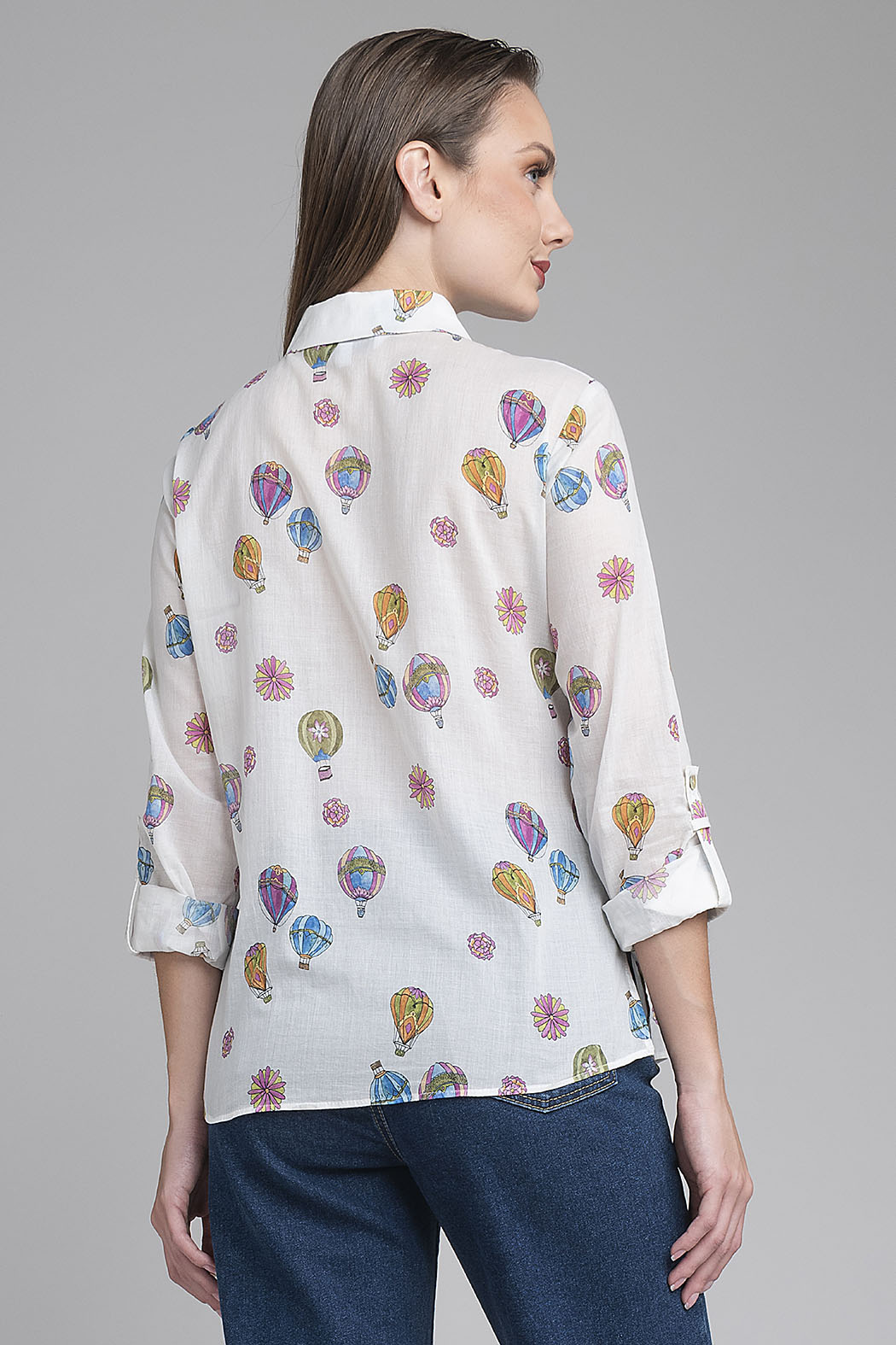 Blusa Camisera Estampado De Globos