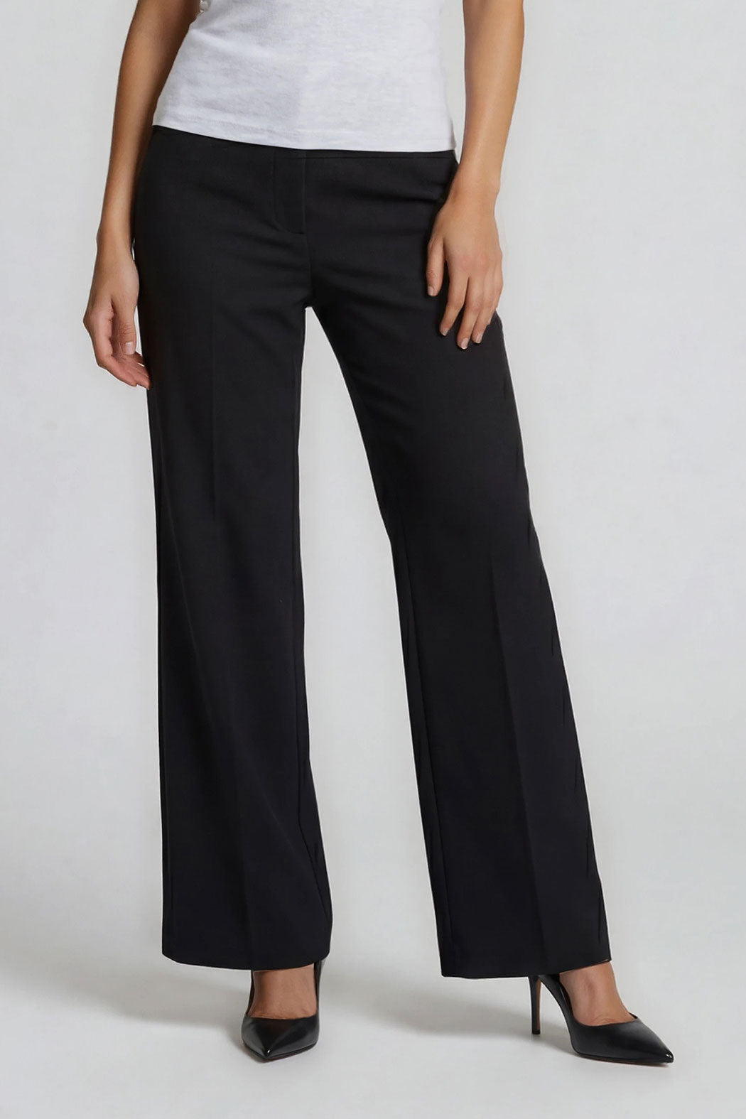 Pantalon Liso Corte Ancho