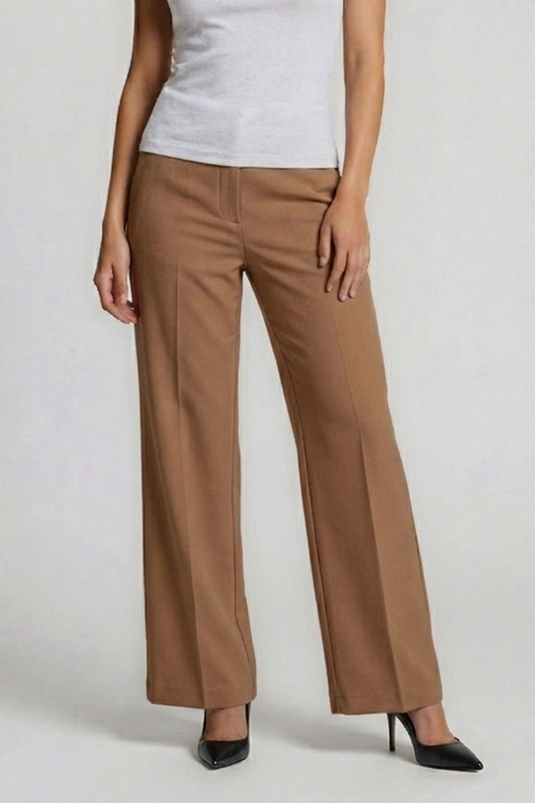 Pantalon Liso Corte Ancho