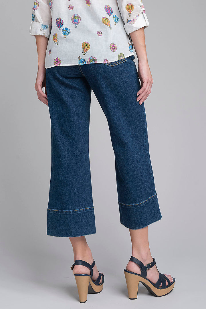 Pantalon De Mezclilla Corte Recto