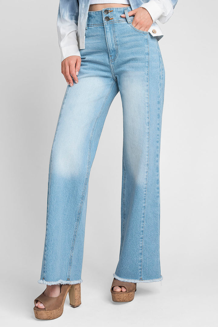 Pantalon De Mezclilla Amplio