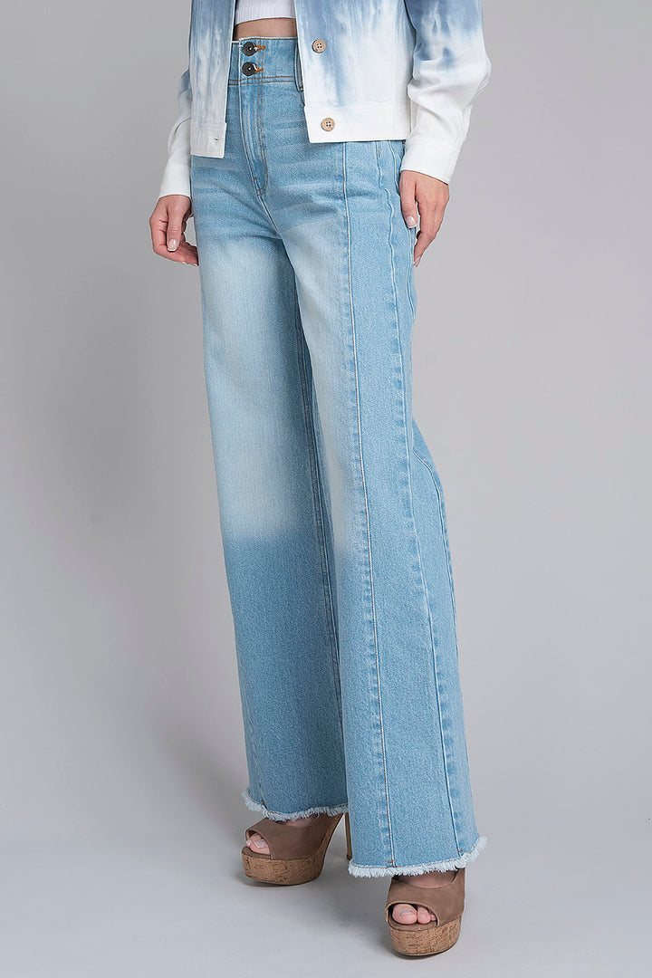 Pantalon De Mezclilla Amplio