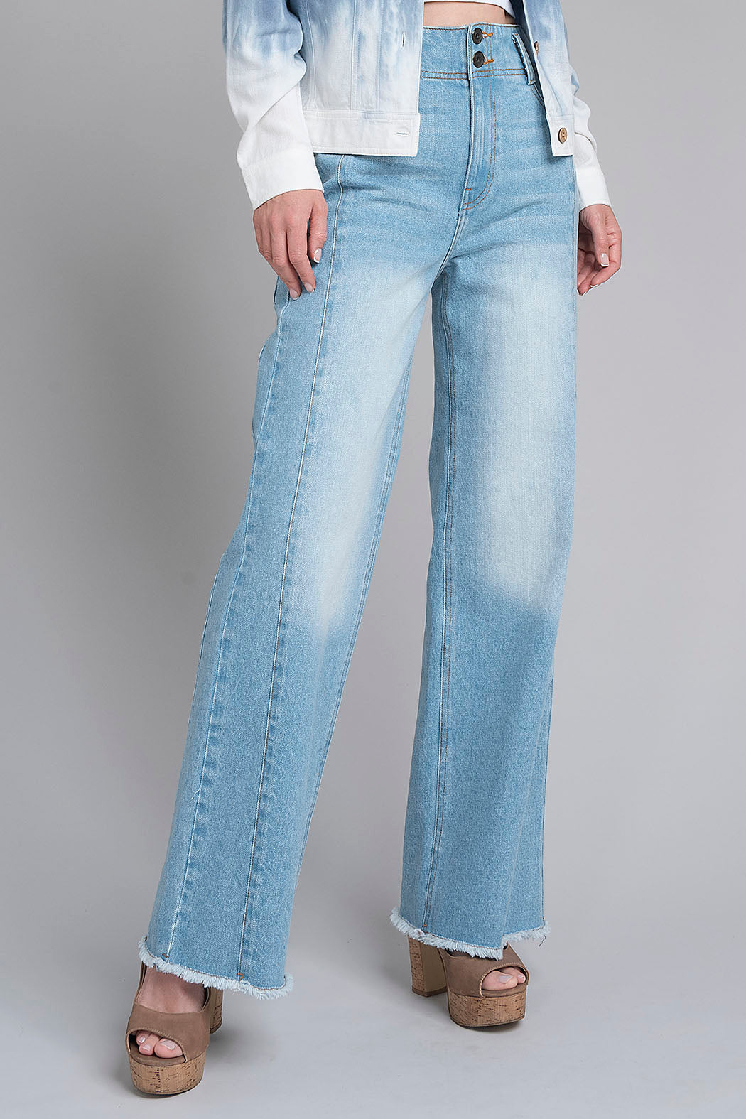 Pantalon De Mezclilla Amplio