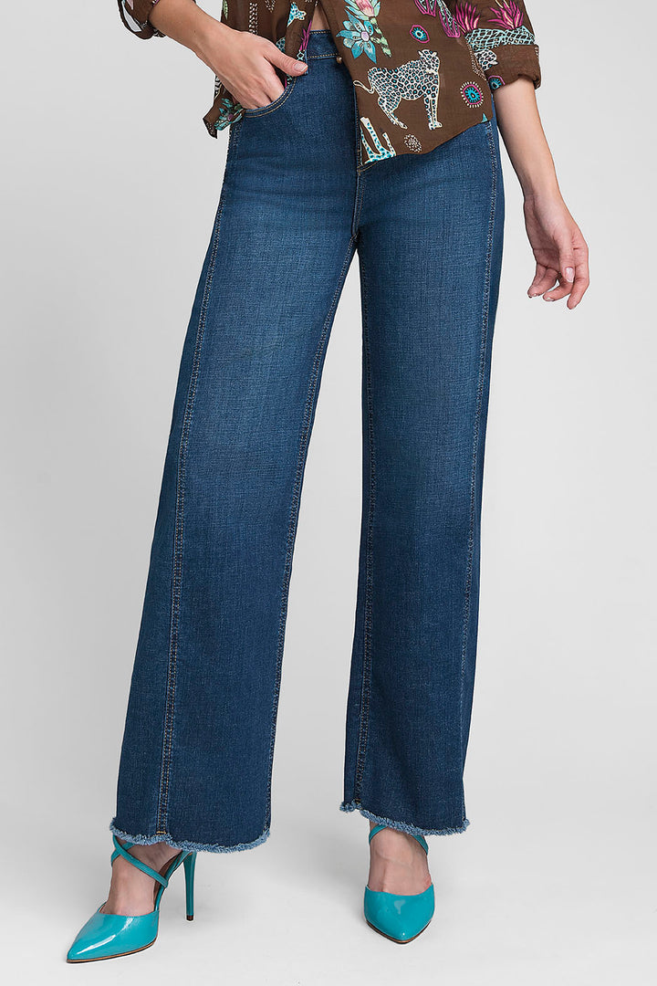 Pantalon De Mezclilla Corte Ancho