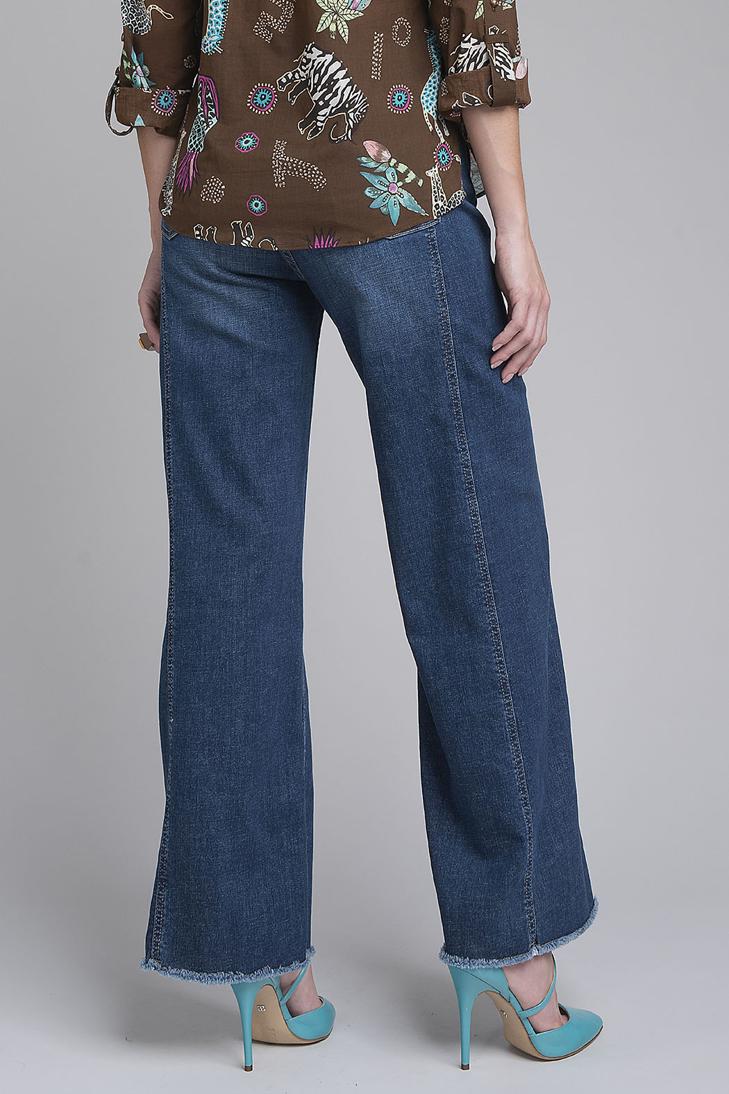 Pantalon De Mezclilla Corte Ancho