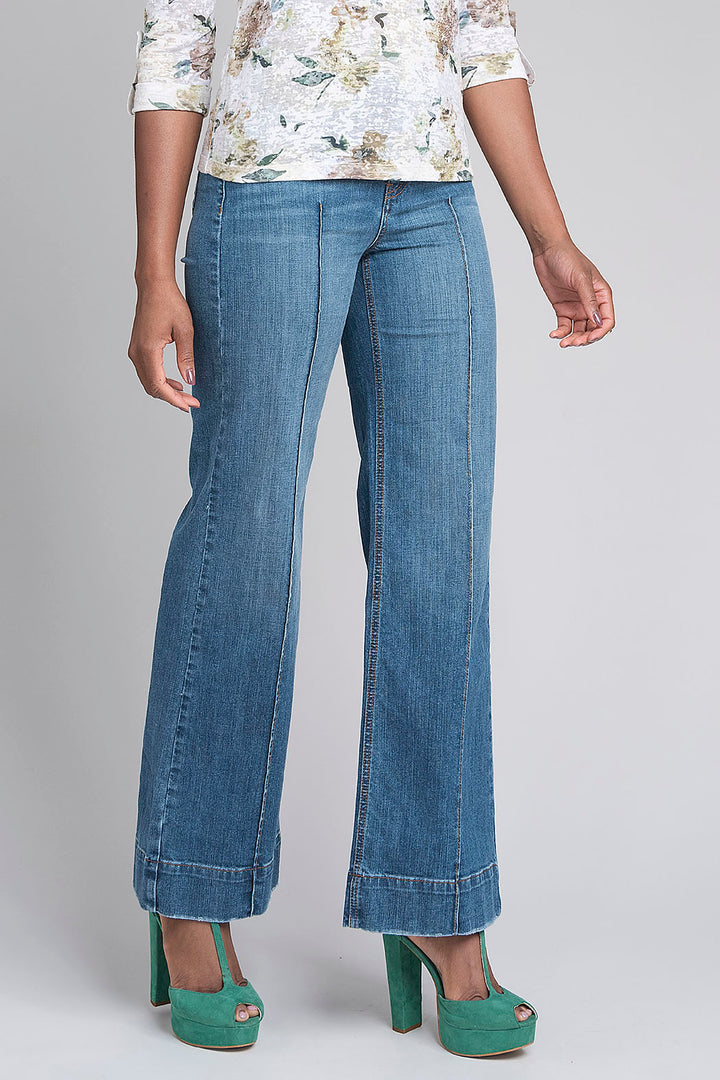 Pantalon De Mezclilla Amplio