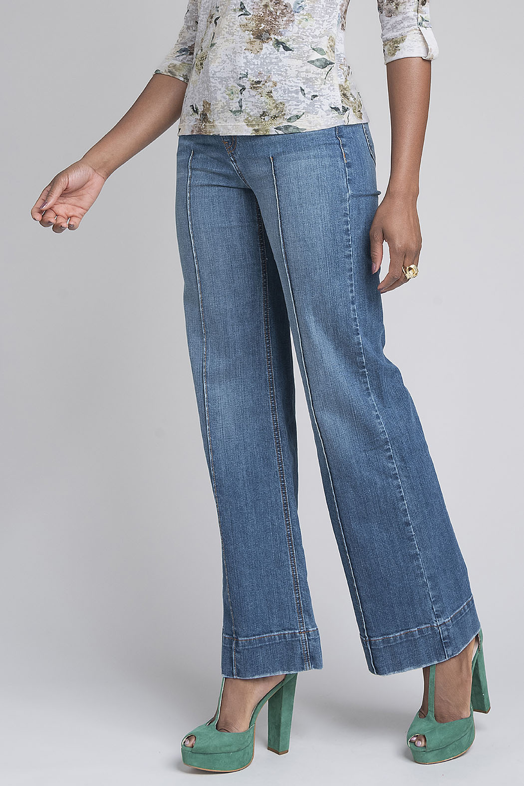 Pantalon De Mezclilla Amplio