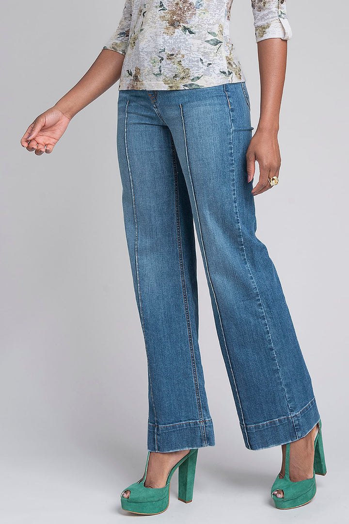 Pantalon De Mezclilla Amplio