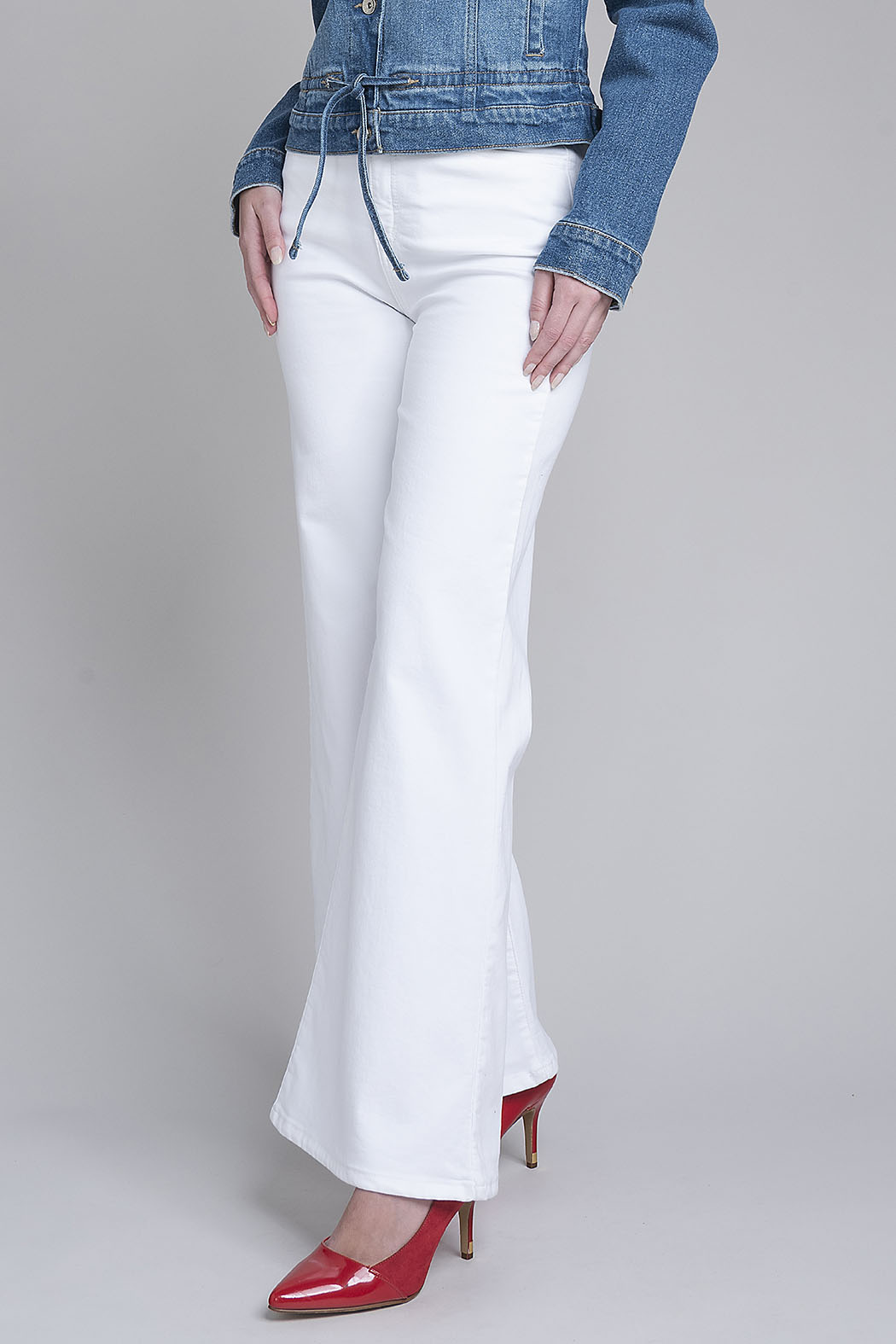 Pantalon De Mezclilla Corte Campana