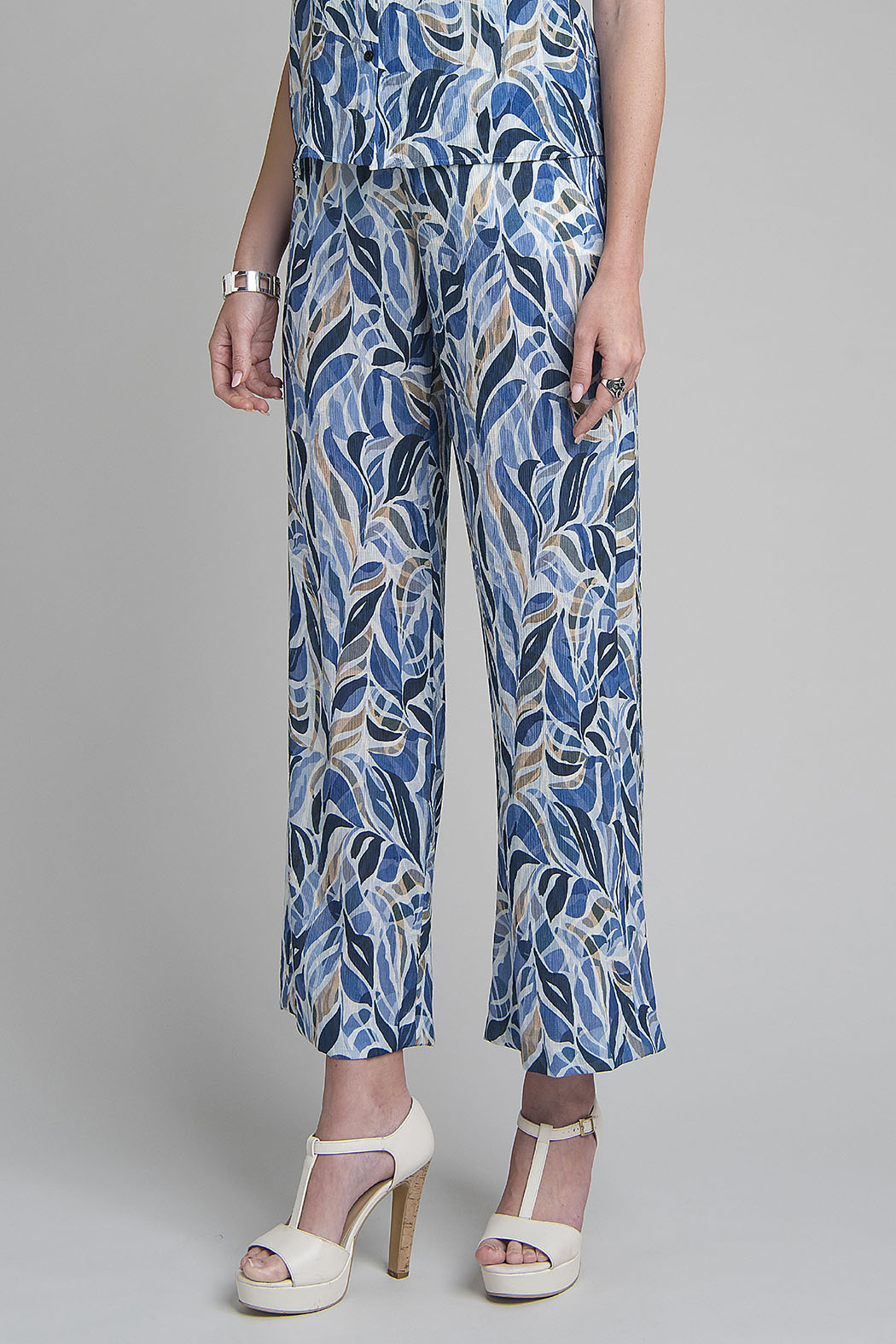 Pantalon Estampado Con Resorte En Cintura