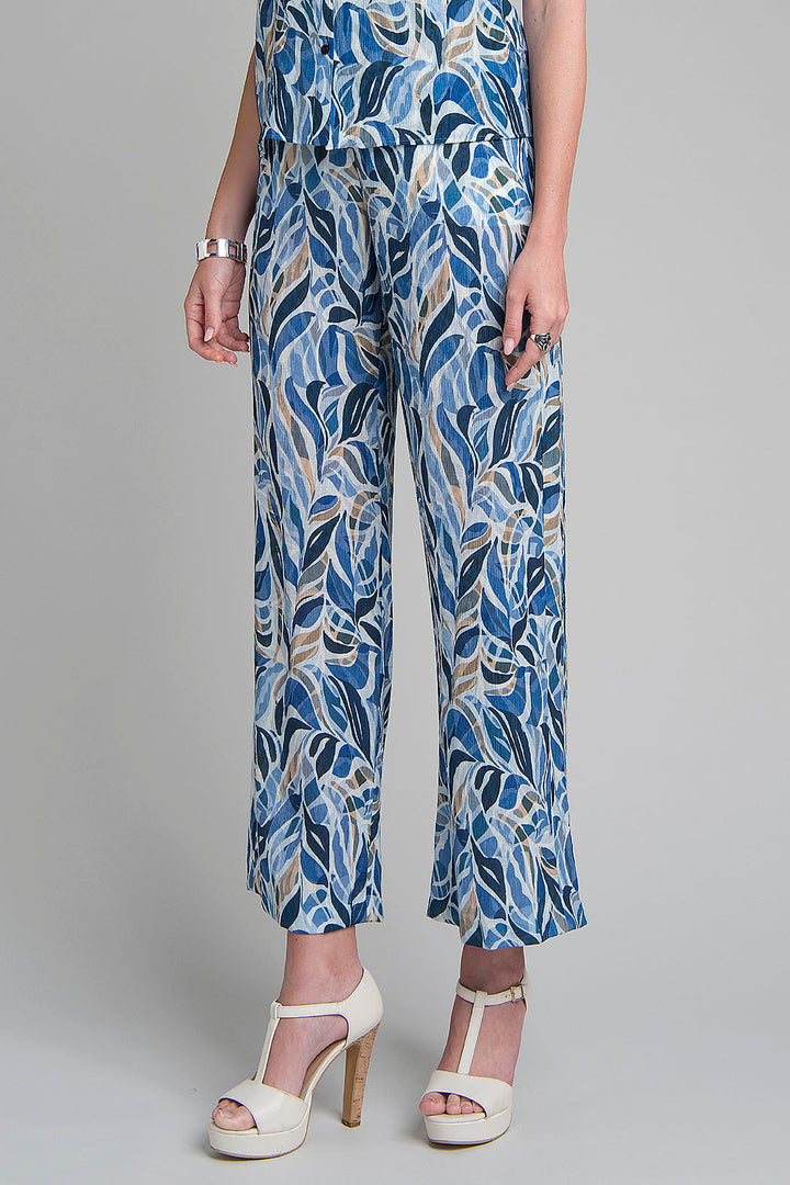 Pantalon Estampado Con Resorte En Cintura