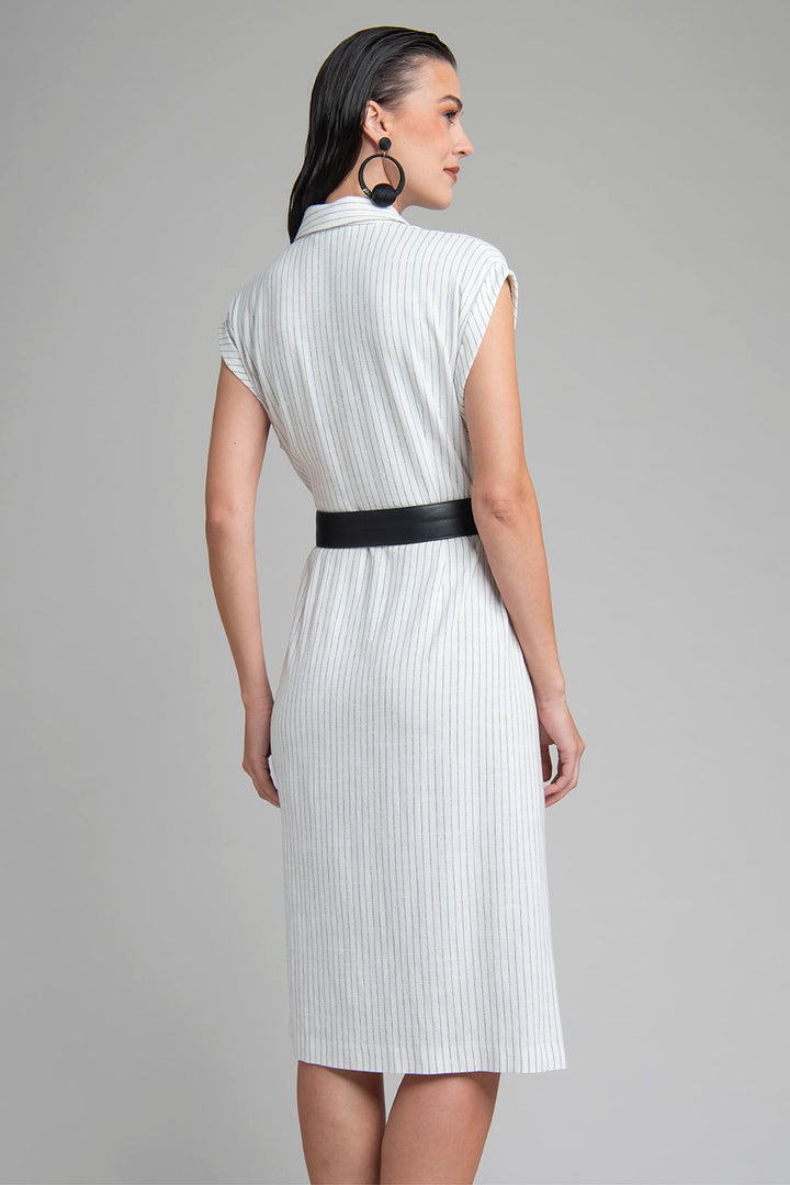 Vestido Camisero Con Cinturon