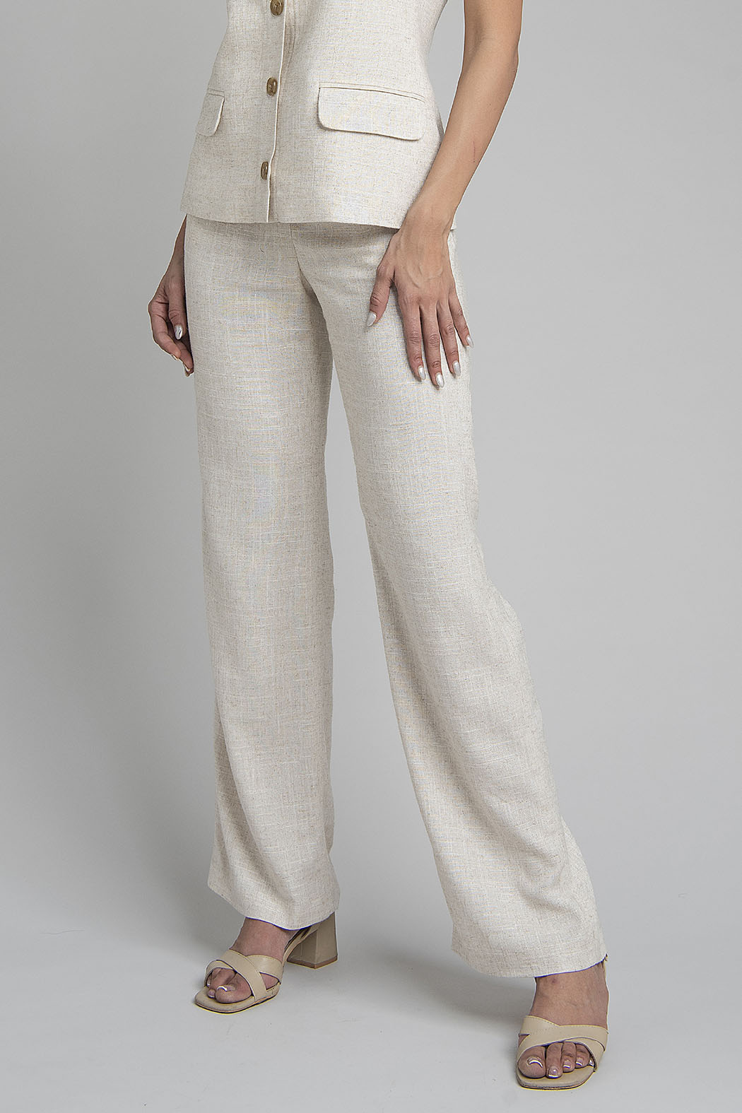 Pantalon Liso Corte Recto