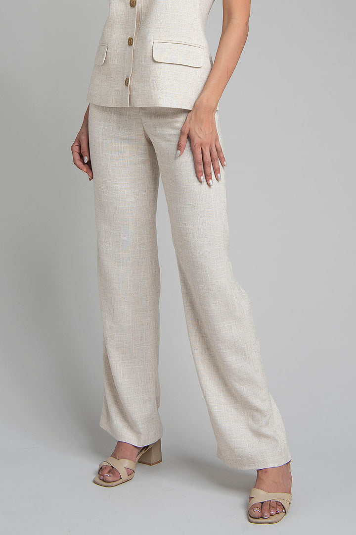 Pantalon Liso Corte Recto
